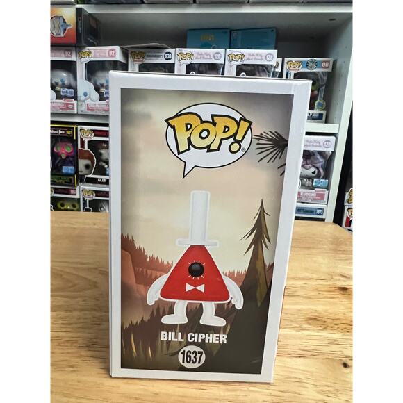 EXCLUSIVE GLOW Bill Cipher Gravity Falls Funko Pop #1637 Animation Disney GITD - Picture 2 of 6